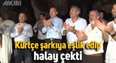 Süleyman Soylu, Kürtçe şarkıya eşlik edip halay çekti