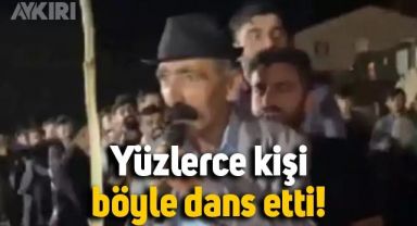 Tivorlu İsmail'in katıldığı düğünde yüzlerce kişi böyle dans etti