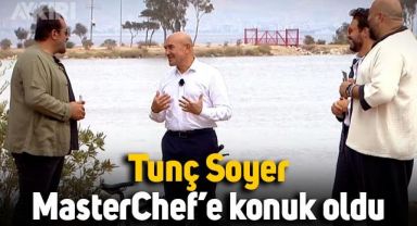 Tunç Soyer, MasterChef'e konuk oldu, bisikletle geldi