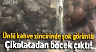 Ünlü kahve zincirinin Akasya şubesindeki çikolatalarından böcek çıktı!