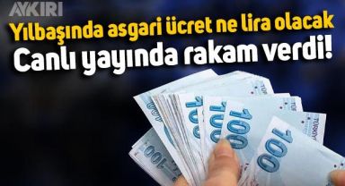 Yılbaşında asgari ücret kaç lira olacak? Canlı yayında yeni maaşı açıkladı