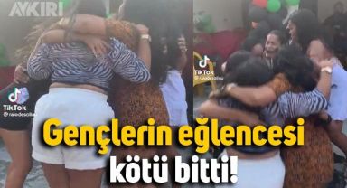 Zıplayarak dans eden gençlerin eğlencesi kötü bitti