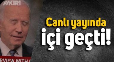 ABD Başkanı Joe Biden'ın canlı yayında içi geçti