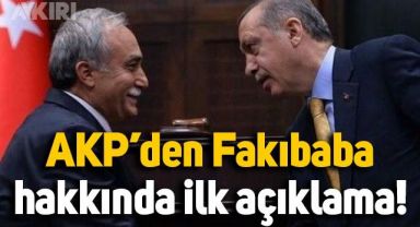 AKP'den Ahmet Eşref Fakıbaba’nın istifasıyla ilgili ilk açıklama