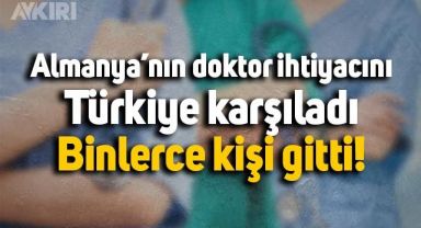 Almanya'nın doktor ihtiyacını Türkiye karşıladı: Gidenlerin sayısı 7 bin 500'ü aştı