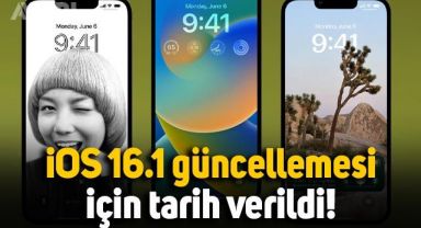 Apple'ın iOS 16.1 güncellemesi için tarih verildi
