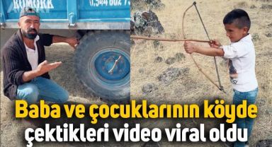 Baba ve çocuklarının köyde çektiği kısa film en çok izlenenler arasına girdi