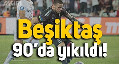 Beşiktaş Hatay deplasmanında son dakikada yıkıldı