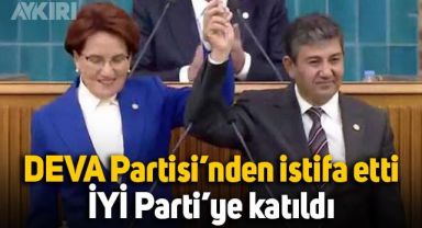 DEVA Partisi'nden istifa eden Birol Aydemir İYİ Parti'ye katıldı, rozetini Meral Akşener taktı