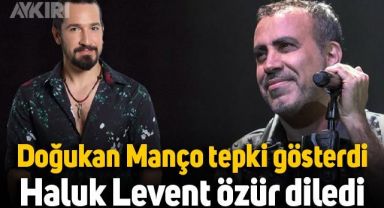 Doğukan Manço tepki gösterdi, Haluk Levent özür diledi: Saygı kelimesi sizin için neyi ifade ediyor