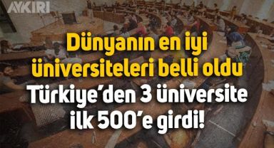 Dünyanın en iyi üniversiteleri belli oldu: İlk 500'de Türkiye'den 3 üniversite var