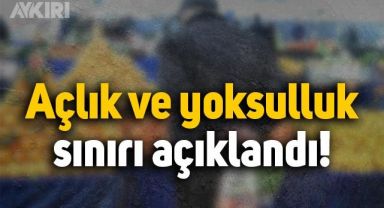 Ekim ayı açlık ve yoksulluk sınırı belli oldu