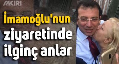 Ekrem İmamoğlu'nun ziyaretinde ilginç anlar: 