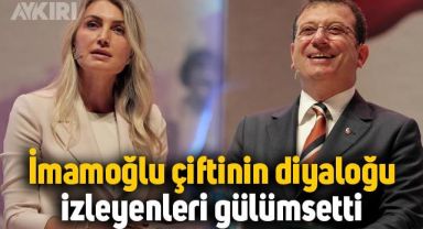 Ekrem İmamoğlu ve Dilek İmamoğlu'nun diyaloğu izleyenleri gülümsetti