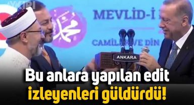 Erdoğan'a radyo hediye edildiği anların edit videosu gündem oldu