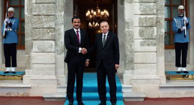 Erdoğan, Katar Emiri Al Sani'yi ağırladı