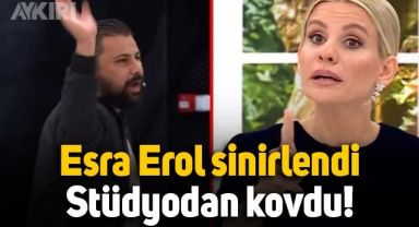 Esra Erol canlı yayında sinirlendi, stüdyodan kovdu