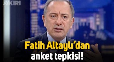 Fatih Altaylı'dan anket tepkisi: Algı yaratmak için 'araştırma şirketi' adını kullanıyor