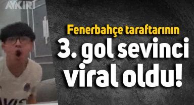 Fenerbahçe taraftarının Rennes maçında beraberliği getiren golle yaşadığı sevinç viral oldu