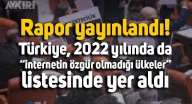Freedom House’un raporuna göre Türkiye, 2022 yılında da “internetin özgür olmadığı ülkeler” listesinde
