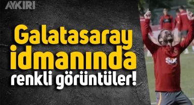 Galatasaray antrenmanında keyifli anlar!