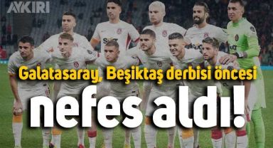 Galatasaray kritik derbi öncesi Kragümrük deplasmanında nefes aldı