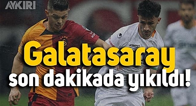 Galatasaray Alanyaspor maçında tartışmalı kararlar! Sarı kırmızılılar son dakikada yıkıldı