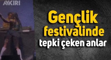Mersin Belediyesi'nin Gençlik Festivali'nde tepki çeken anlar