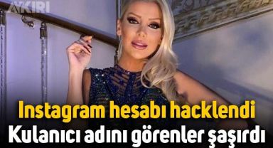 Gülşah Saraçoğlu'nun Instagram hesabı hacklendi, kullanıcı adını görenler şaşırdı
