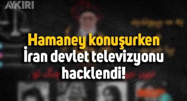 Hamaney konuşurken İran devlet televizyonu hacklendi