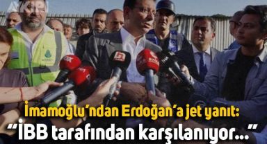 İBB Başkanı Ekrem İmamoğlu'ndan Cumhurbaşkanı Erdoğan'a jet yanıt