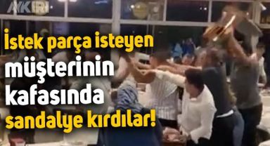 İstek şarkı isteyen müşterinin kafasında sandalye kırdılar