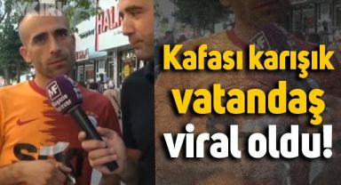 Kafası karışık vatandaş viral oldu: Üzerinde Galatasaray forması varken takım tutmadığını söyledi
