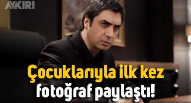 Kurtlar Vadisi'nin Polat Alemdar'ı Necati Şaşmaz, çocuklarıyla ilk kez fotoğraf paylaştı