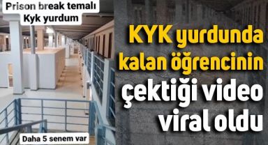 KYK yurdunda kalan öğrencinin çektiği video viral oldu: Prison Break temalı yurdum