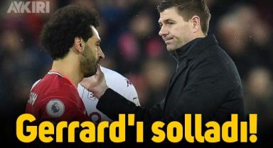 Liverpool'un yıldızı Muhammed Salah, Steven Gerard'ı solladı