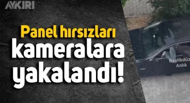 Lüks araçların ön panelini çalan hırsızlar böyle görüntülendi