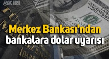 Merkez Bankası'ndan bankalara dolar uyarısı