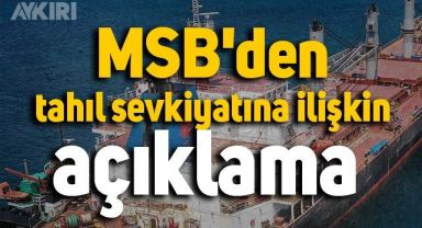 MSB'den tahıl sevkiyatına ilişkin açıklama 