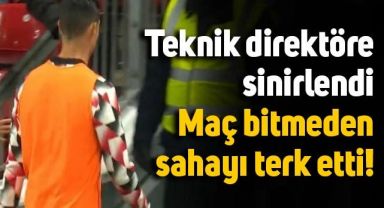 Ronaldo'nun hareketi maçın önüne geçti: Teknik direktöre sinirlendi, soyunma odasına gitti