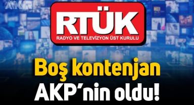 RTÜK'te boş kontenjan AKP'nin oldu