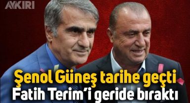 Şenol Güneş tarihe geçti, Fatih Terim'i geride bıraktı