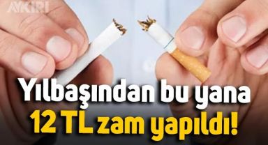 Sigaraya yılbaşından beri 12 lira zam geldi