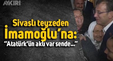 Sivaslı yaşlı teyzeden Ekrem İmamoğlu'na sevgi gösterisi