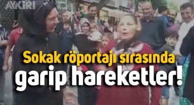 Sokak röportajında Ekrem İmamoğlu'na sinirlenen kadın tepkisini havlayarak gösterdi