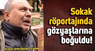 Sokak röportajında konuşan vatandaş gözyaşlarına boğuldu