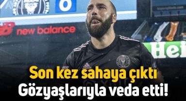 Son kez sahaya çıkan Gonzalo Higuain gözyaşlarıyla veda etti