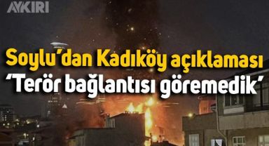 Süleyman Soylu'dan Kadıköy patlama açıklaması: