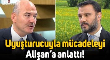 Süleyman Soylu, uyuşturucuyla mücadeleyi TRT'de Alişan'a anlattı