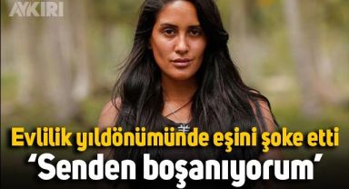 Survivor Sahra, evlilik yıldönümünde eşine açıkladı: Senden boşanıyorum